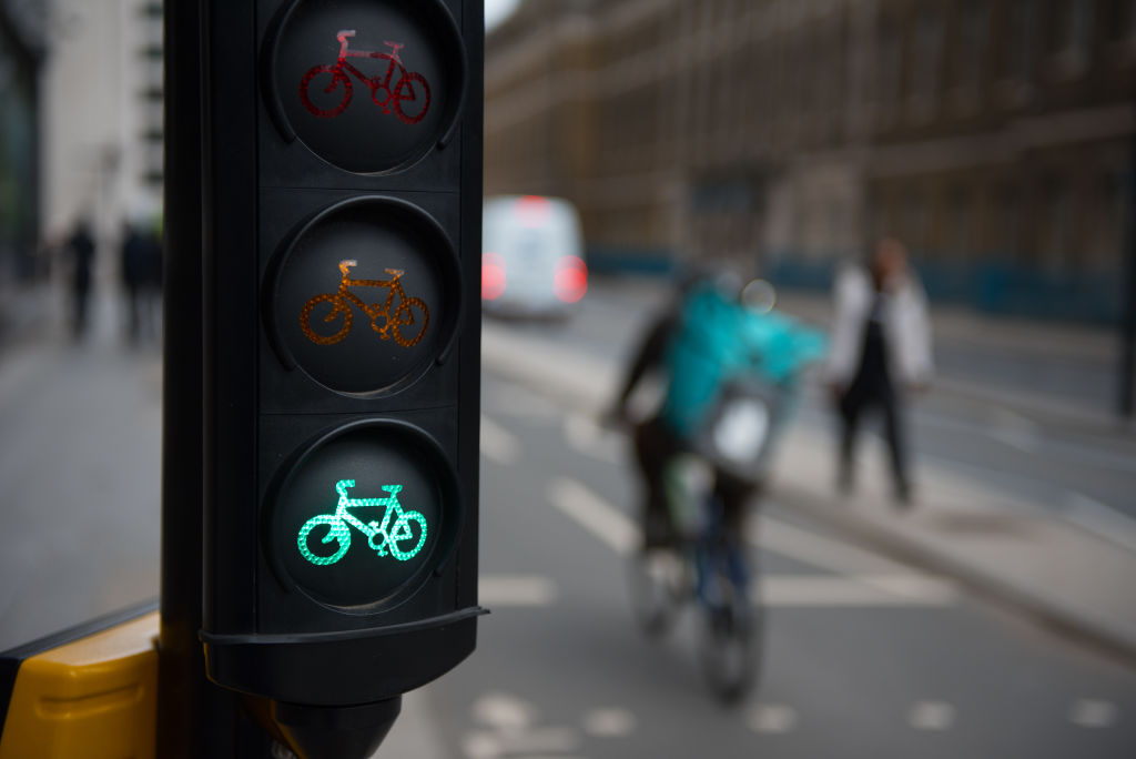 Bicycle traffic Signals Lanes